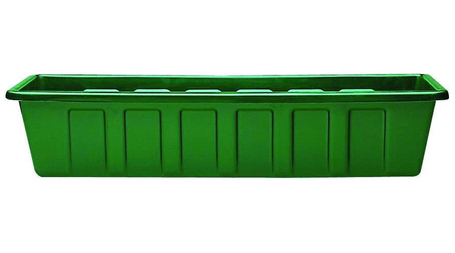 Novelty Mnftg. Polypropylene Flower Box Planter/Liner, Hunter Green, 18 inches - Green