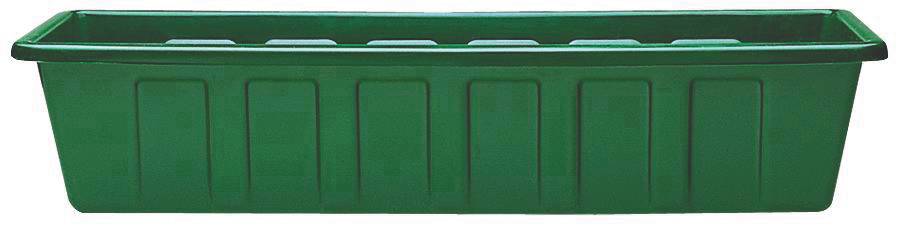 Novelty Mnftg. Polypropylene Flower Box Planter/Liner, Hunter Green, 24" L - Green