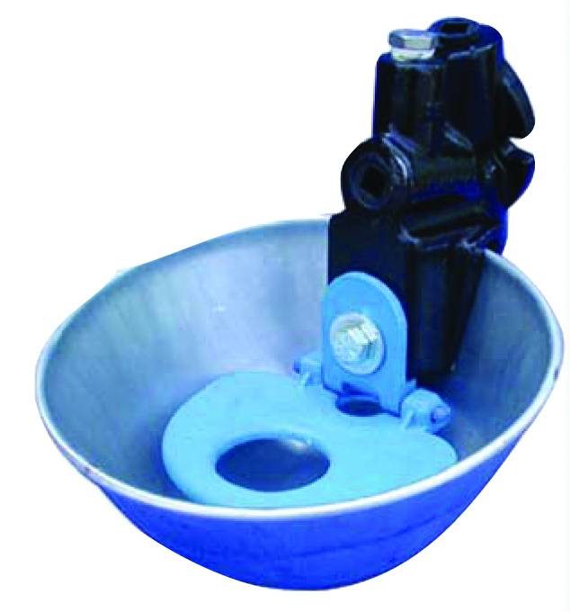 Galv. Water Bowl with  Flapper