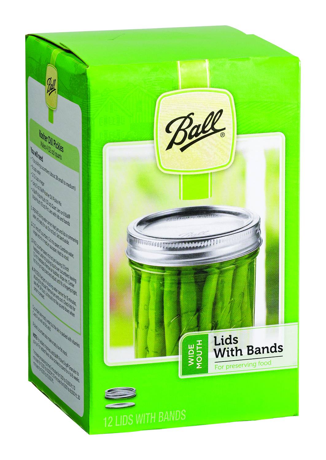 Ball Wide Mouth Lids with  Bands