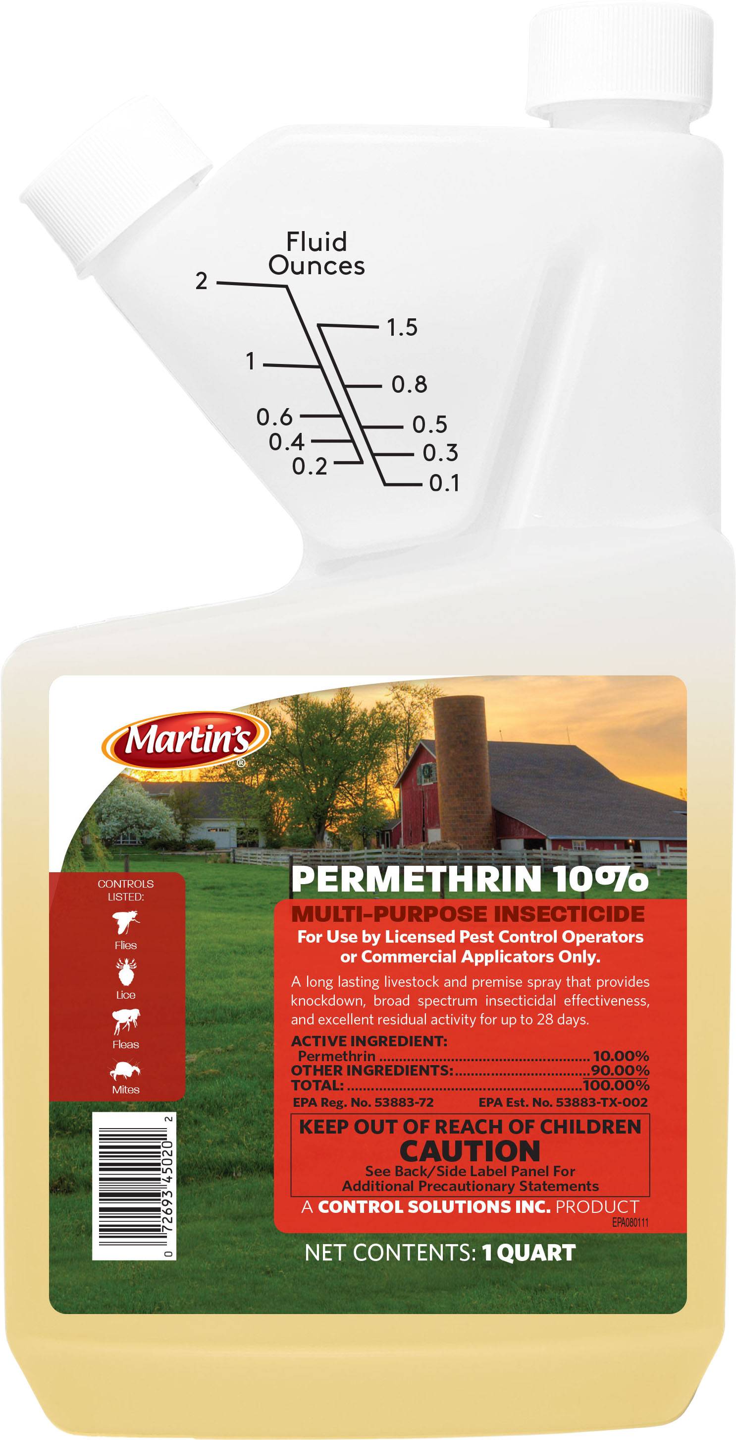 Durvet Permethrin 10% Rapid Kill Insecticide Concentrate
