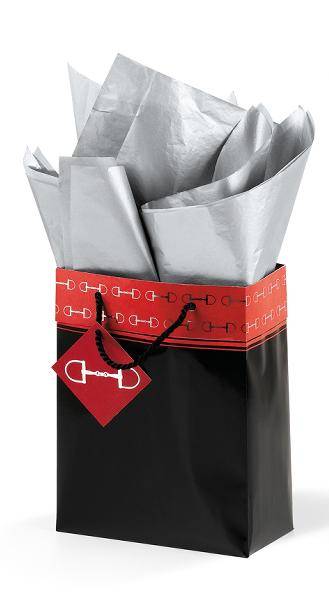 black and red gift bags