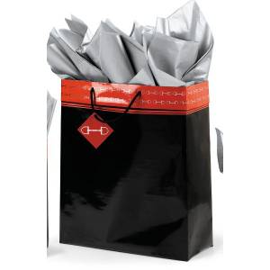 MEMORIAL DAY BOGO: Polished Bits Super Jumbo Gift bag - Black/Red - YOUR PRICE FOR 2