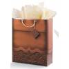 Tooled Leather Super Jumbo Gift bag -Brown