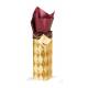 Harlequin Horses Wine Gift Bag - Gold/Burgundy