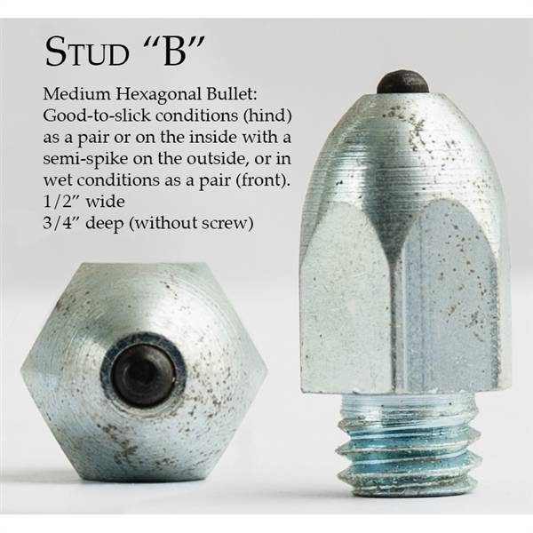 Nunn Finer Medium Hexagonal Bullet Studs - Pack of 10