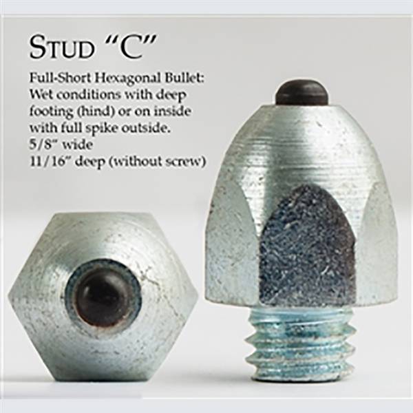 Nunn Finer Full-Short Hexagonal Bullet Studs - Pack of 10