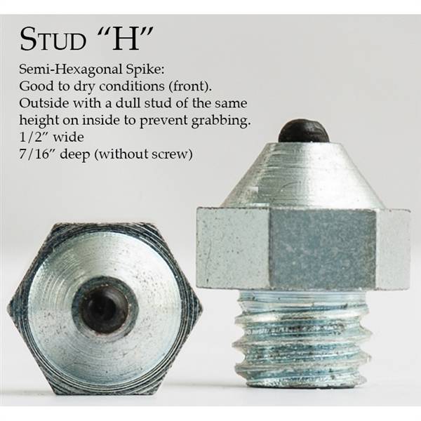Nunn Finer Semi-Hexagonal Spike Studs - Pack of 10