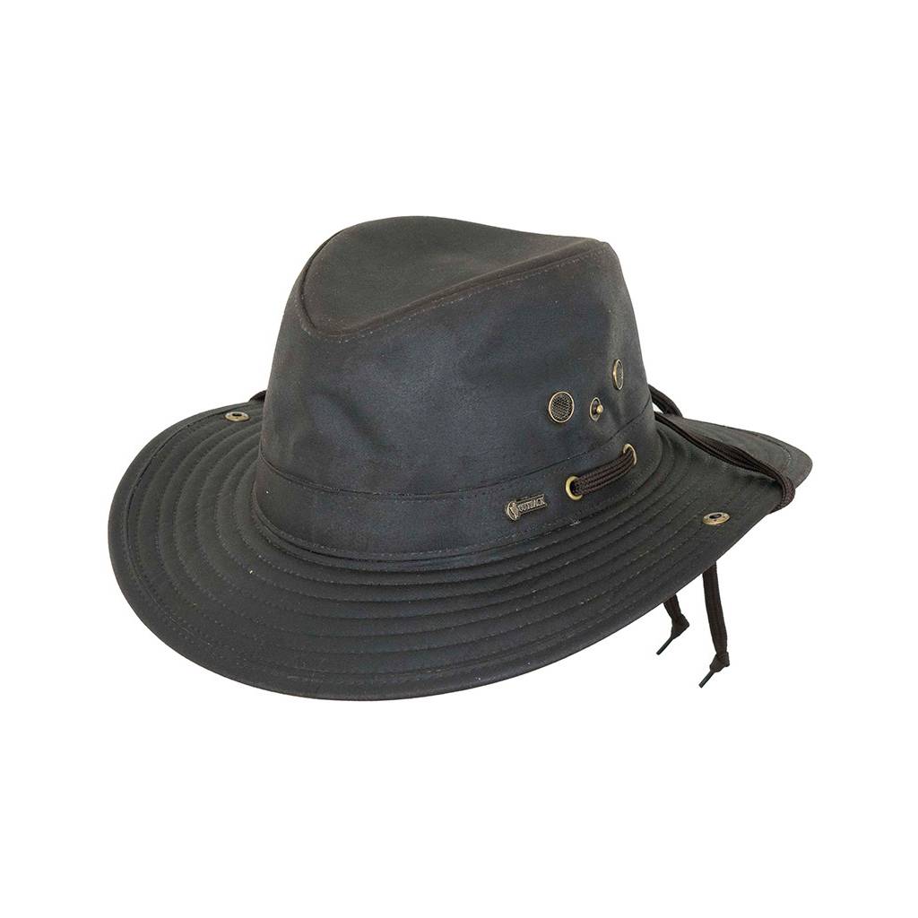 Outback Trading River Guide Oilskin Hat