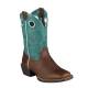 Ariat Youth Crossfire Boots - Brown/Turquoise