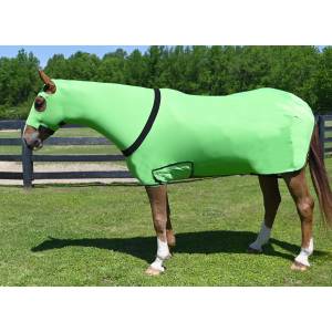 StretchX Full Body Slicker with Zipper - Lime Green - Small (500-800lbs)