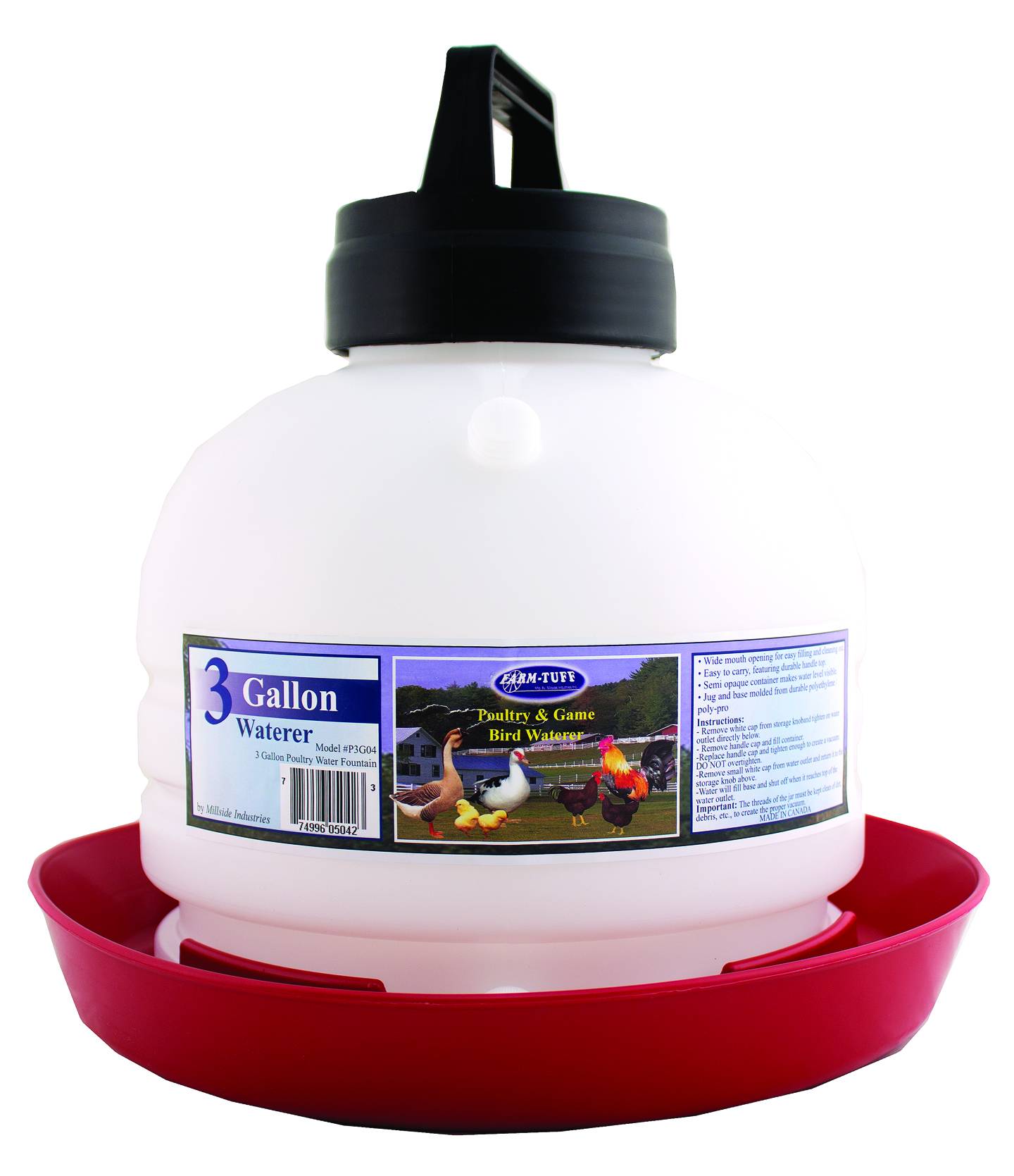 Farm-Tuff Top-Fill Poultry Fountain