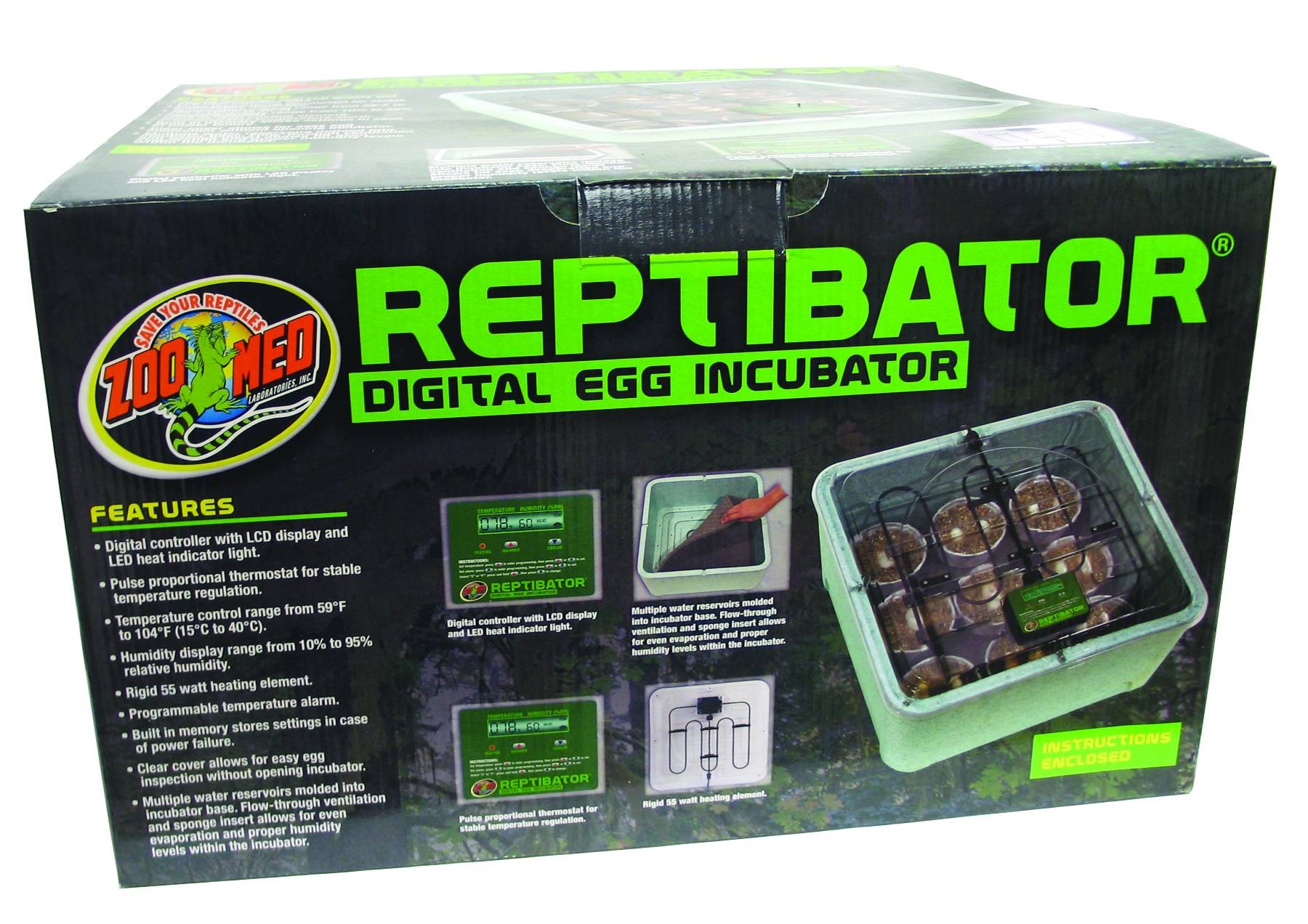 Zoo med reptibator clearance digital reptile egg incubator