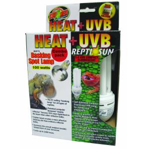Zoo Med Heat & Uv Light Combo Pack