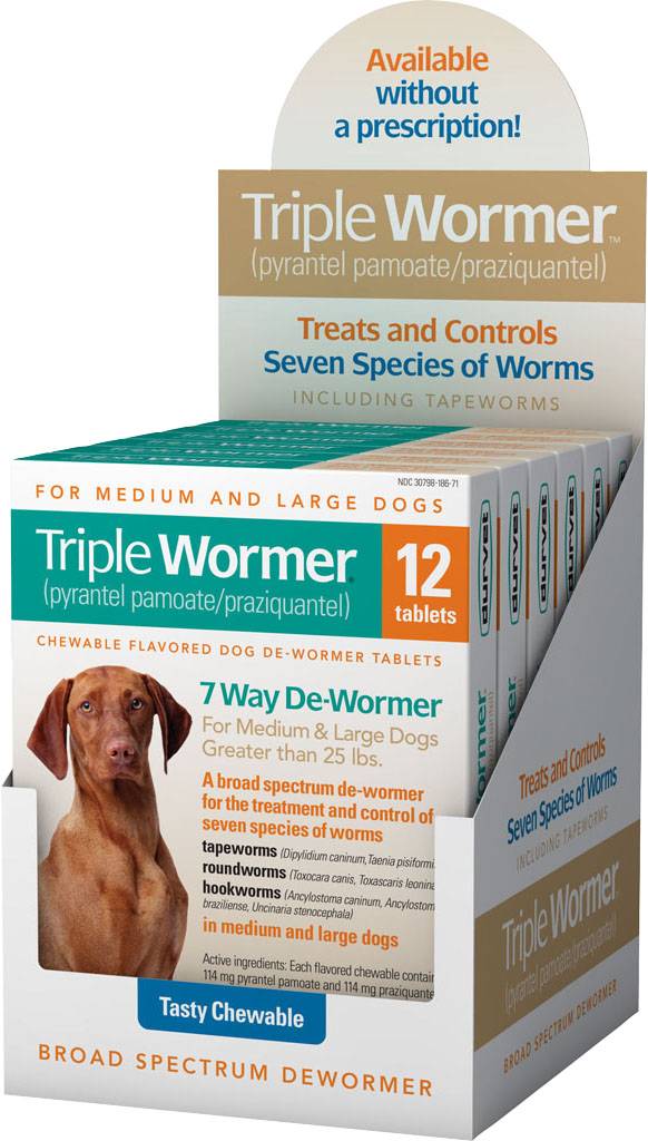 Durvet Triple Wormer For Medium & Large Dogs