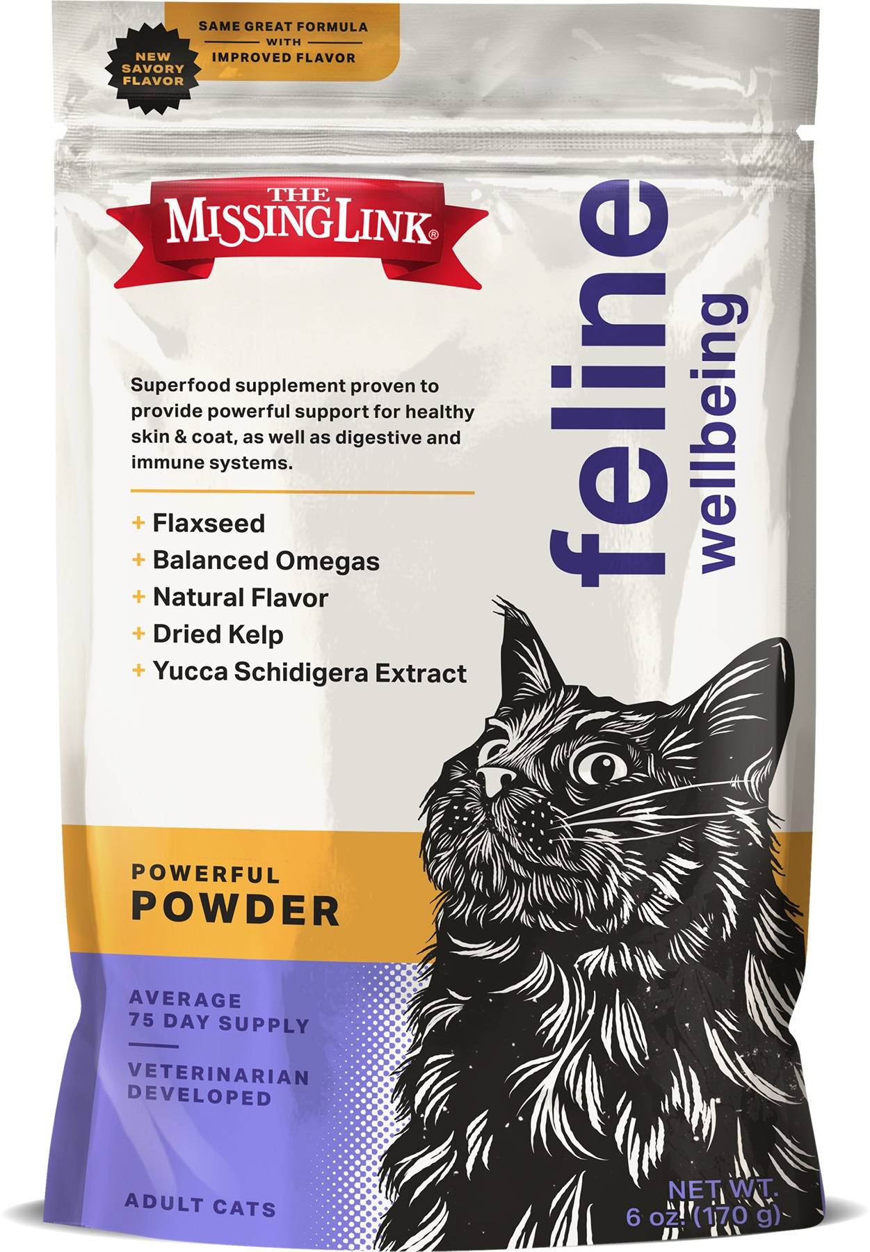 Missing Link Superfood Powders Feline Wellbeing Supplement
