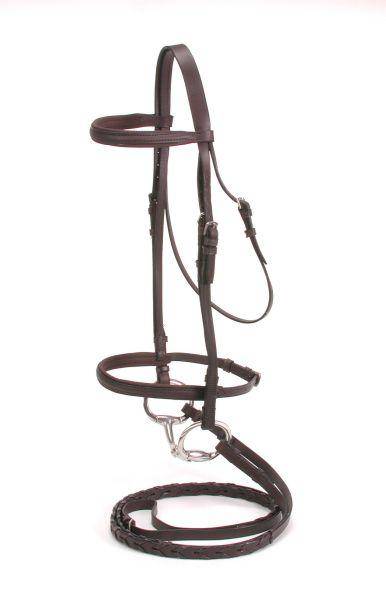 Silver Fox Padded Snaffle Bridle
