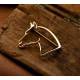 Horse Head Stock Pin/Brooch
