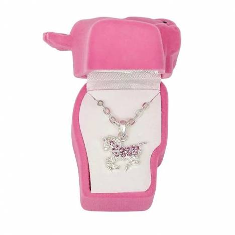 AWST Int'l Precious Pony Necklace with Horse Head Gift Box
