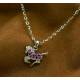 AWST Int'l Pink Precious Pony Necklace w/ Pink Horse Head Gift Box