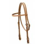 Tory Leather Quick Change Brow Band Headstall - Stainless Steel Loop Fasteners