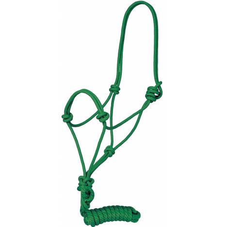 Mustang Traditional Poly Rope Halter with 8' Lead