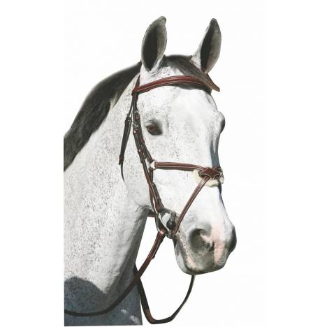 Henri de Rivel Pro Mono Crown Raised Figure 8 Bridle with Rubber Reins