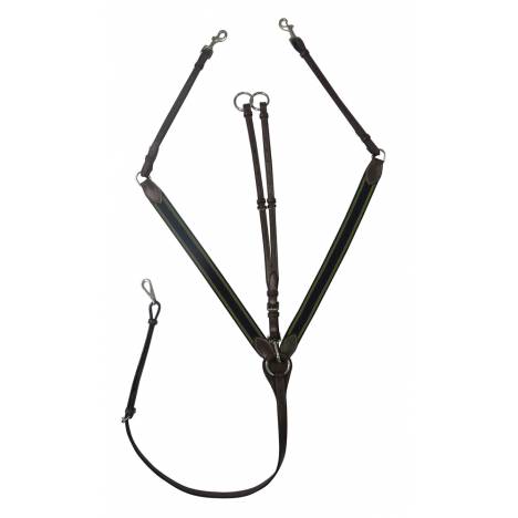 Henri de Rivel Pro Elastic Breastplate Martingale with Running Attachment