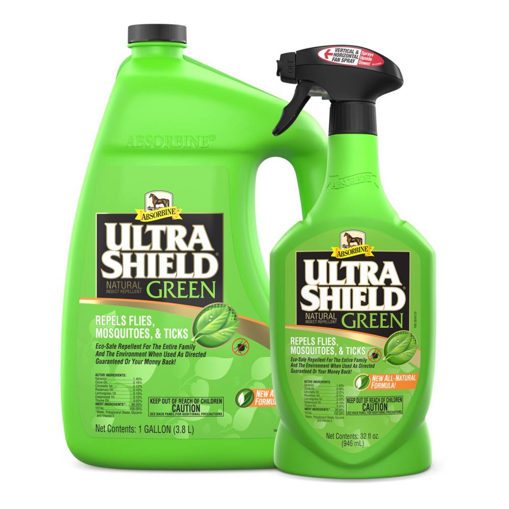 Absorbine UltraShield Green Natural Fly Repellent HorseLoverZ Absorbine UltraShield Green Natural Fly Repellent HorseLoverZ