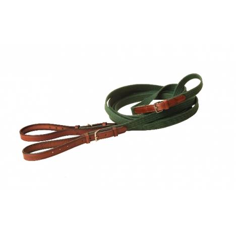 Tory Leather 3/4" Cotton Web & Leather Draw Reins