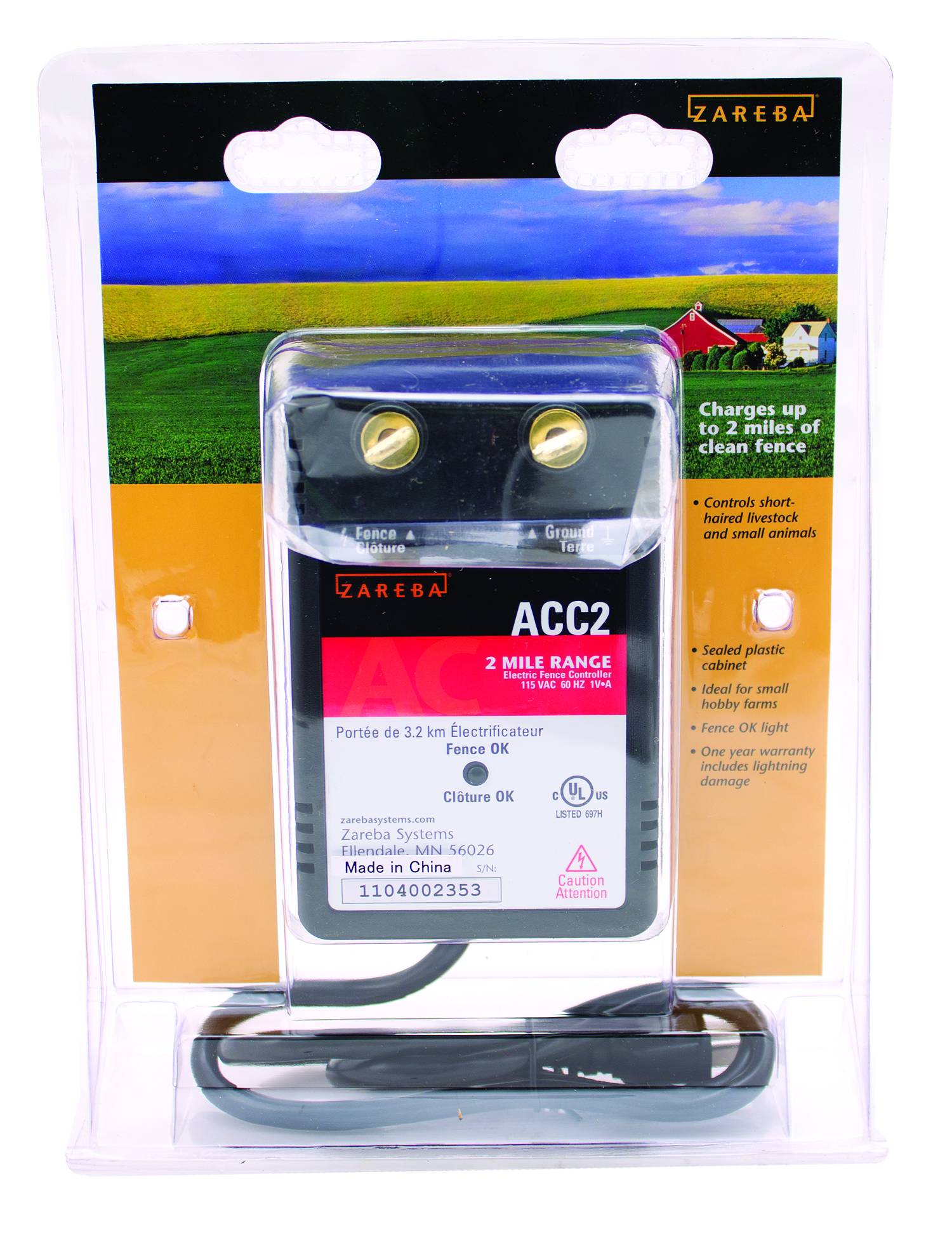 Zareba 2Mi Ac Ss Fencer