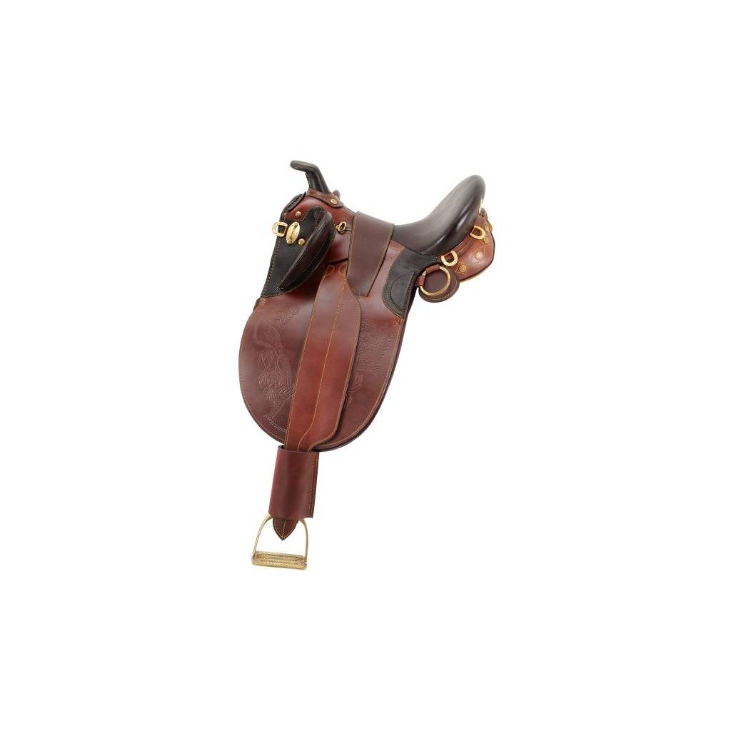 Australian Outrider Collection Stock Poly Wide Saddle Package with Horn