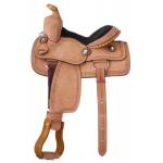 King Series Cowboy W/ Barbwire Tooling Youth Saddle Package