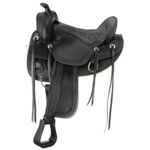 King Series Old Time Trail Saddle Package with  Round Skirt