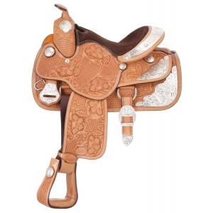 Silver Royal Youth Challenger Silver Show Saddle