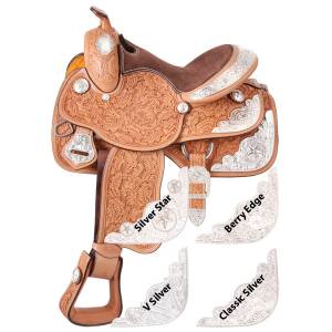 Silver Royal Youth Grandview Silver Show Saddle - Classic Silver Trim