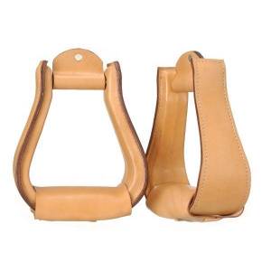 Tough-1 Leather Covered Stirrups