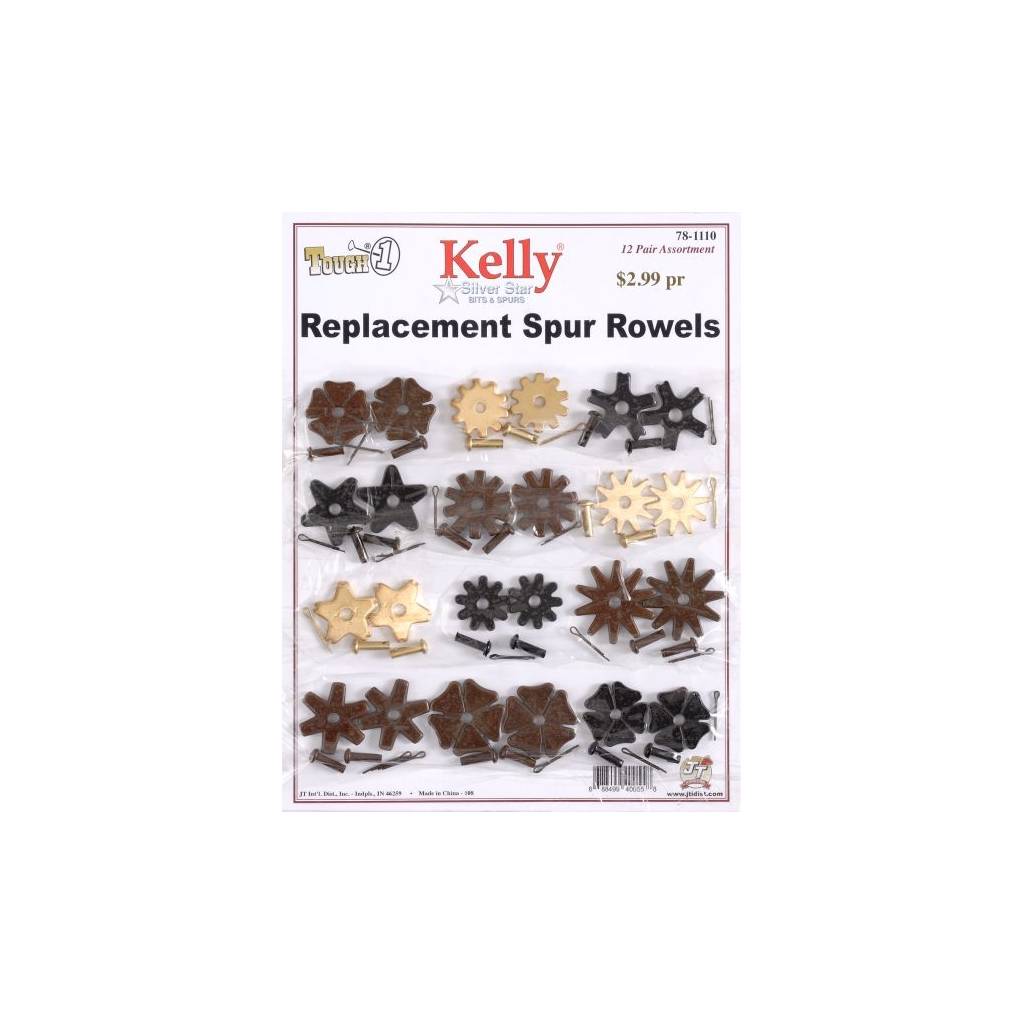 Kelly Silver Star Replacement Spur Rowel Card