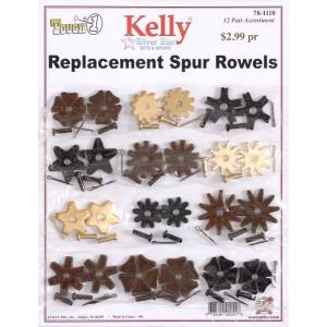 Kelly Silver Star Replacement Spur Rowel Card