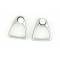 Finishing Touch Mini Stirrup Earrings with  Stone