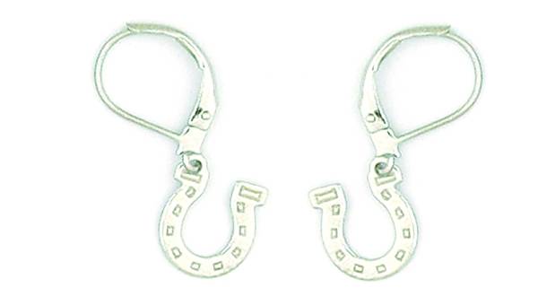 Finishing Touch Horseshoe Charm Earrings - Euro Wire
