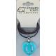 Finishing Touch Heart w/ Horseshoe and Bali Cord Necklace - Turquoise