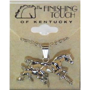 Finishing Touch Galloping Mare And Foal Necklace