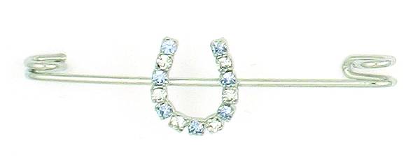 Finishing Touch Crystal Rondelle Stock Pin - Light Sapphire