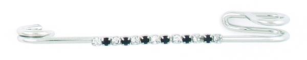 Finishing Touch Crystal Strip Stock Pin - Jet Black
