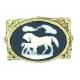 Finishing Touch Mare and Foal Cameo Pin - Black