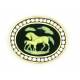 Finishing Touch Swarovski Crystal Stone Mare and Foal Cameo Pin - Black