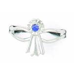 Finishing Touch Blue Ribbon Adjustable Ring