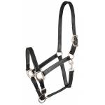 Gatsby Adjustable Leather Halter with Snap - Horse