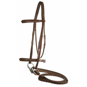 MEMORIAL DAY BOGO: Da Vinci Fancy Raised Padded Comfort Crown Bridle with  Fancy Raised Laced Reins - YOUR PRICE FOR 2